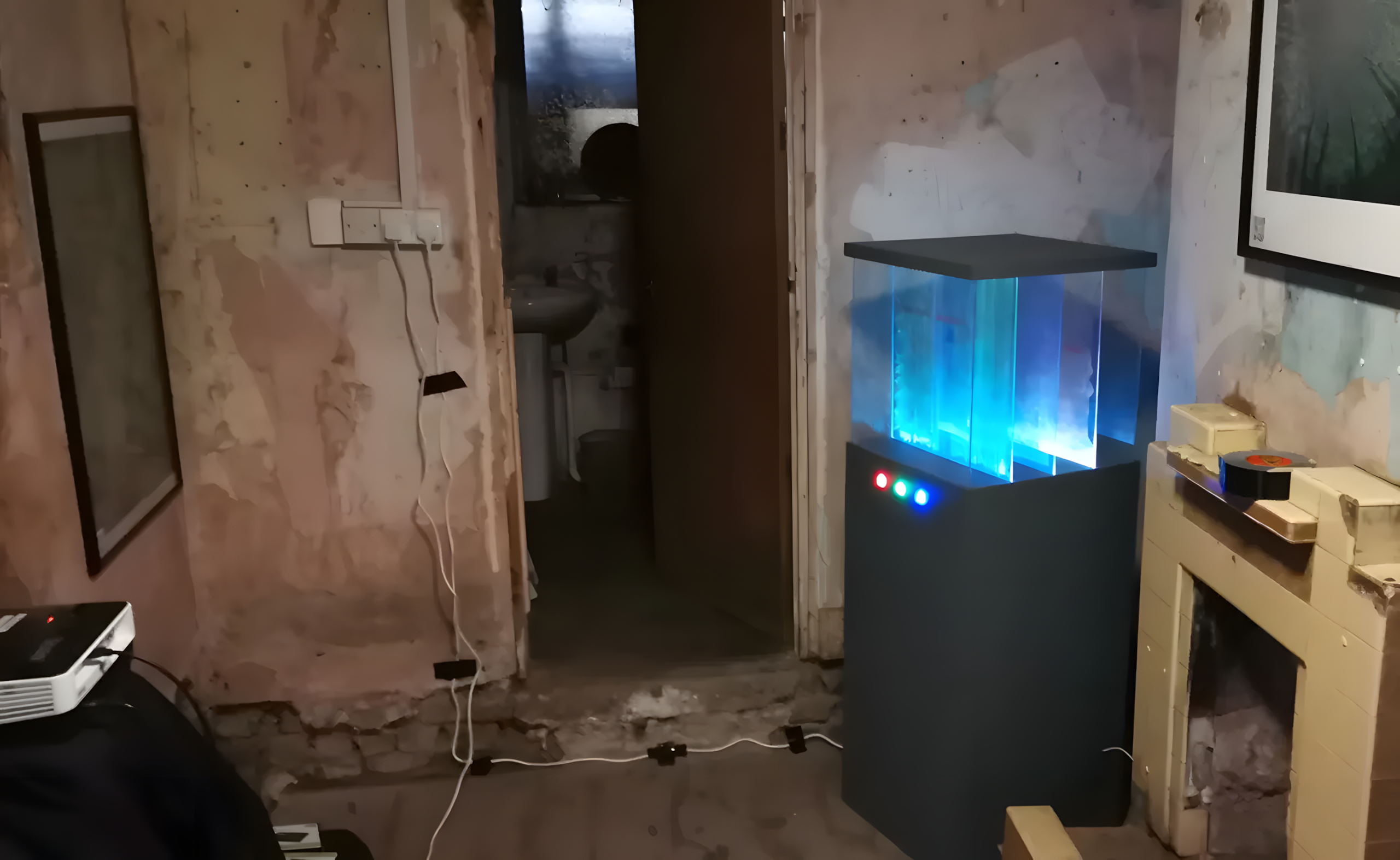 Dissection of Reality interactive light installation at Safehouse Peckham London 2022 by Hristo Yordanov